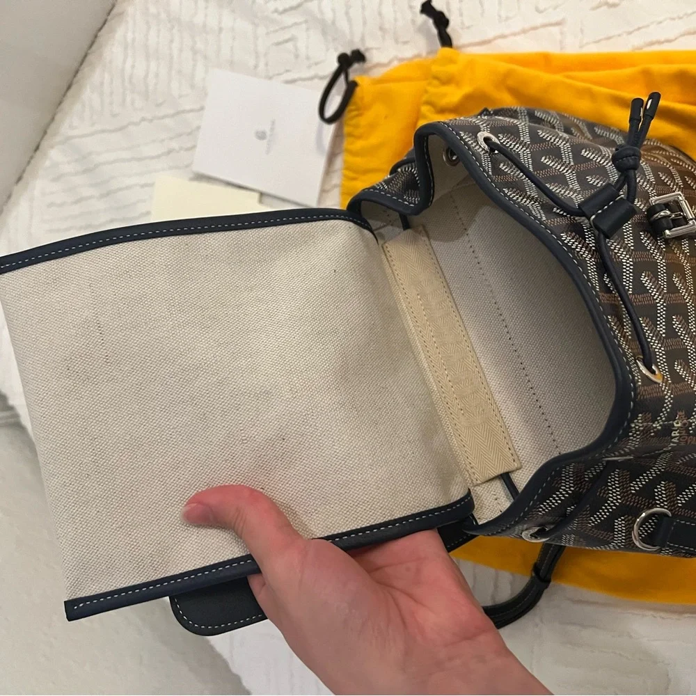 Goyard Alpin Mini Backpack – Navy Blue - Picture 11 of 12